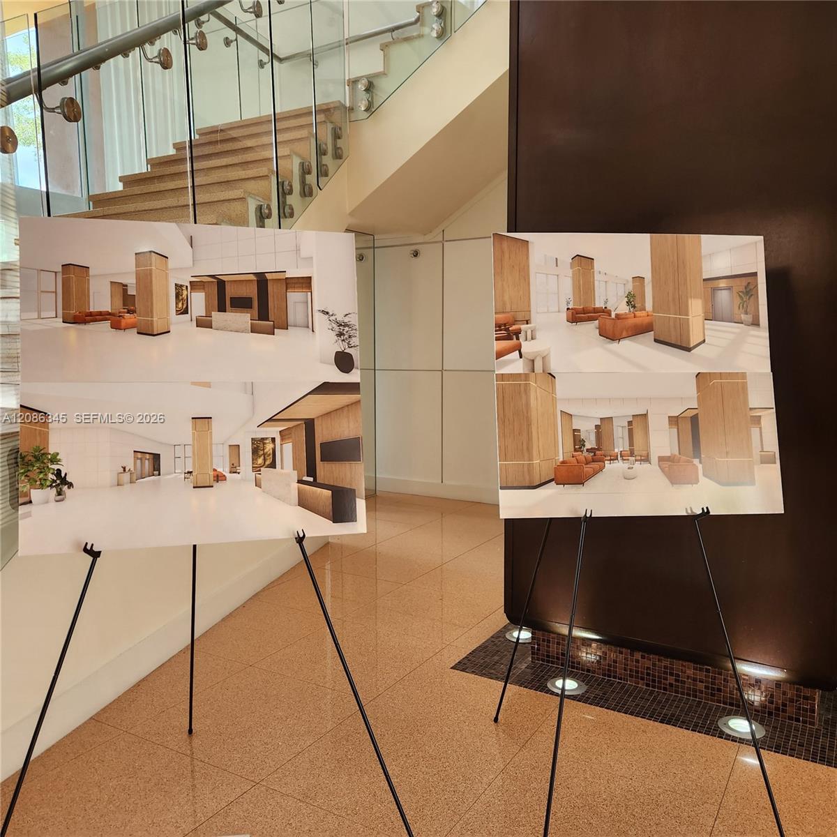 renderings of proposed lobby