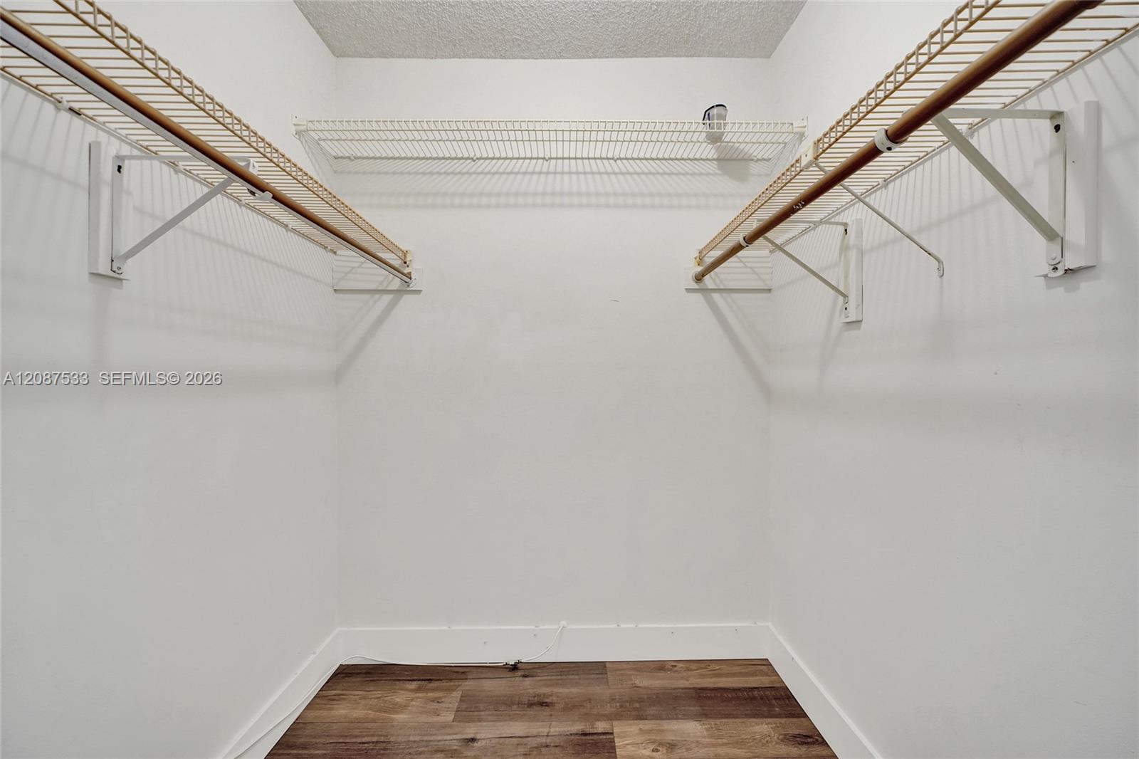Primary walk in closet
