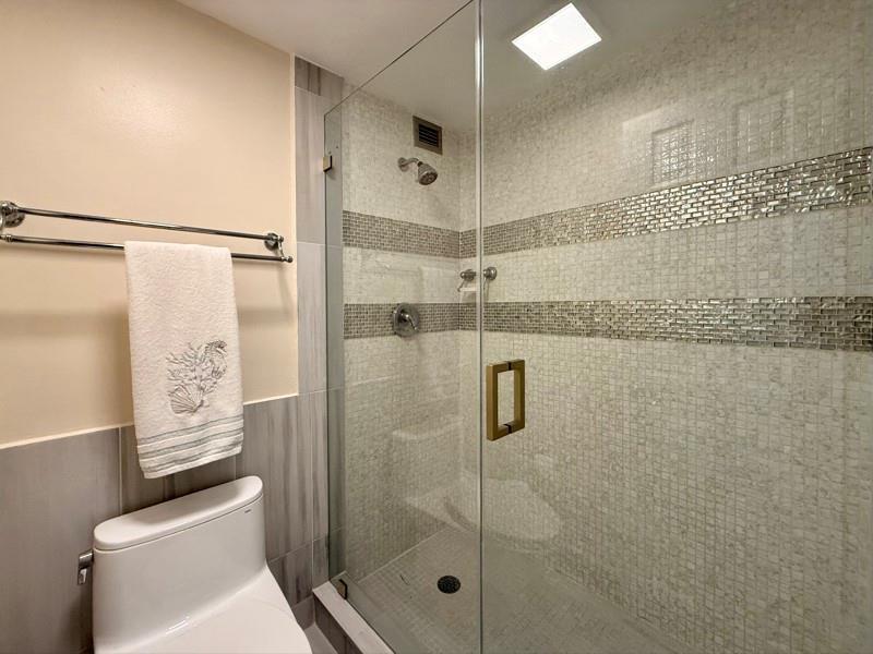 Glass-Enclosed Shower