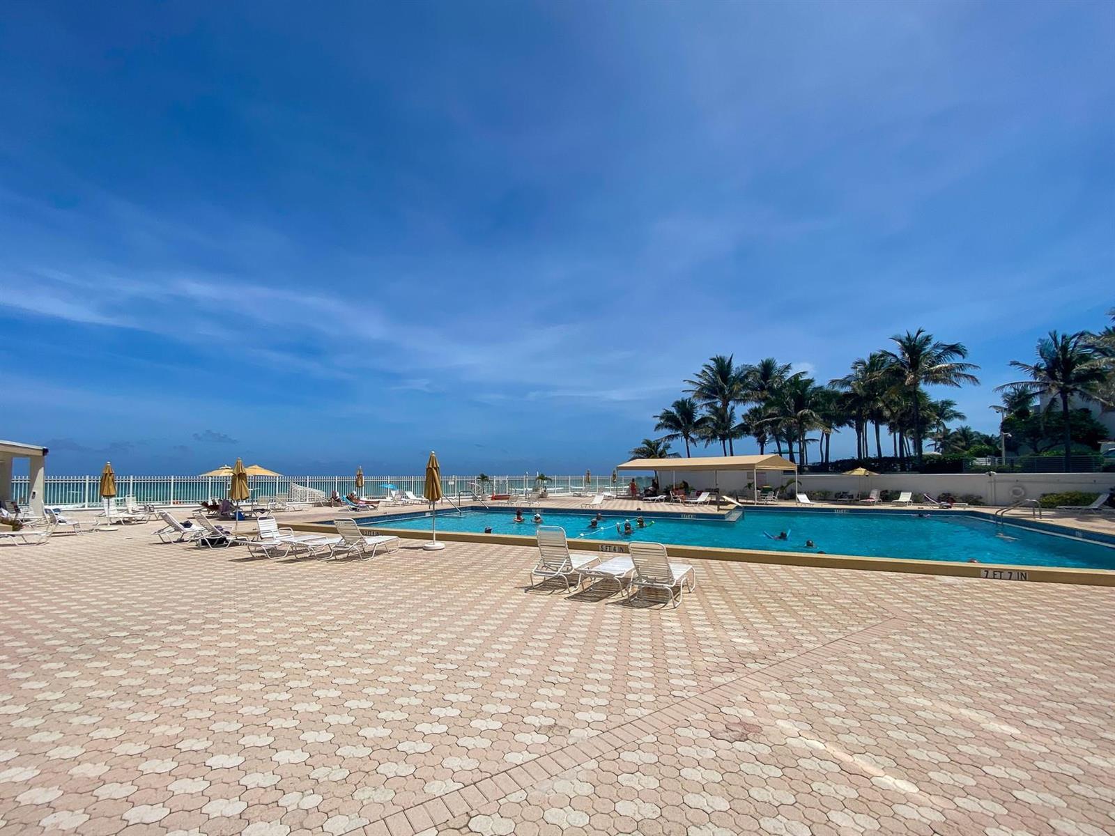 Pavared Pool Deck