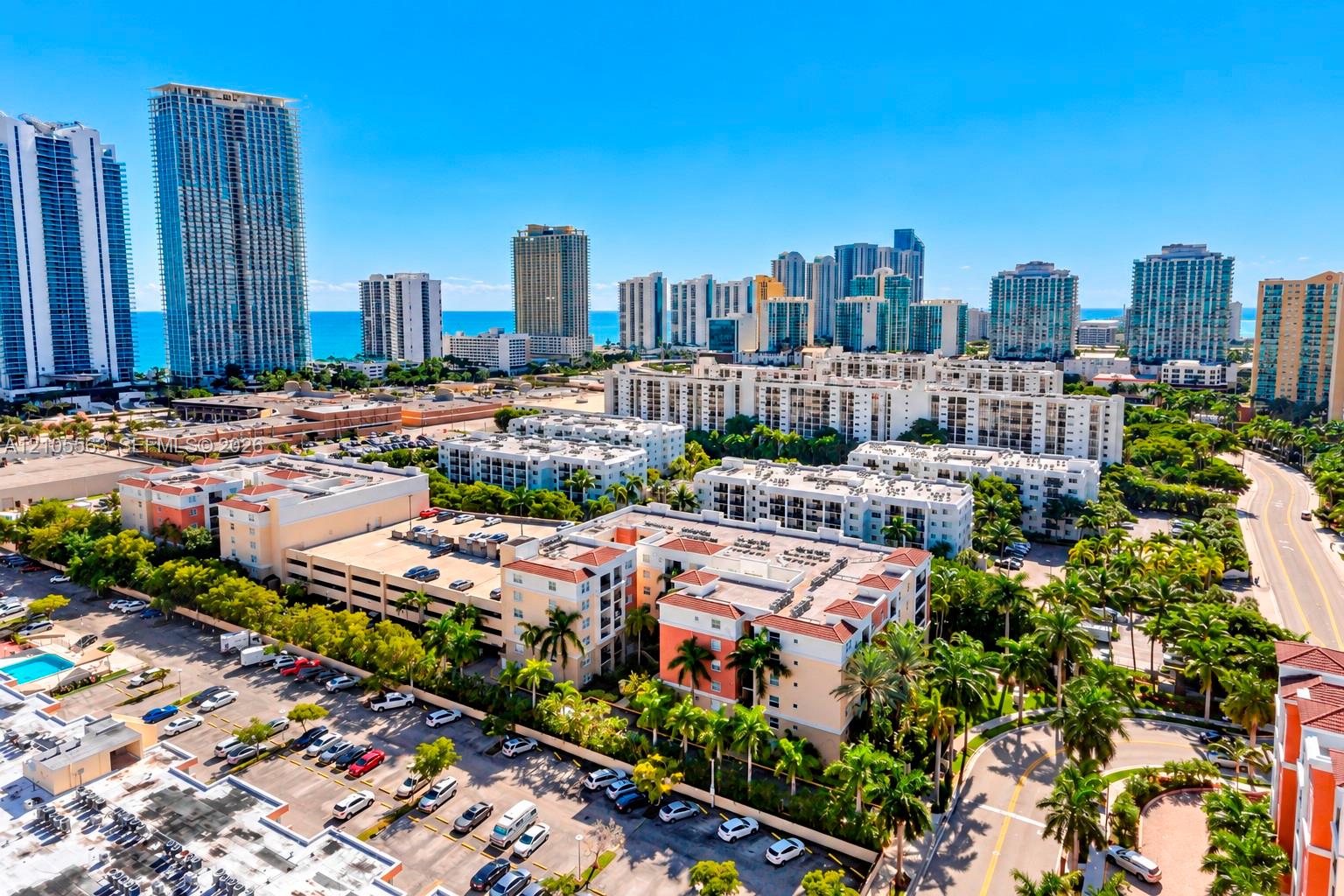 Urban landscape featuring numerous high-rise buildings and multi-story structures